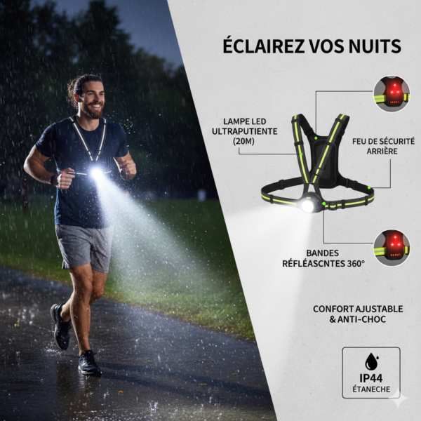 Gilet Lumineux LED de Sécurité