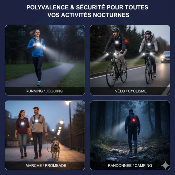 Gilet Lumineux LED de Sécurité