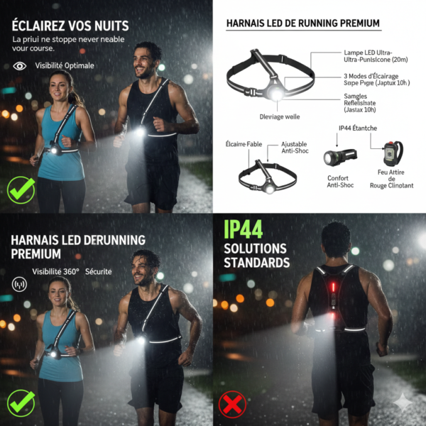 Gilet Lumineux LED de Sécurité