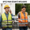 Gilet d’Ouvrier Haute Visibilité